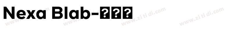 Nexa Blab字体转换